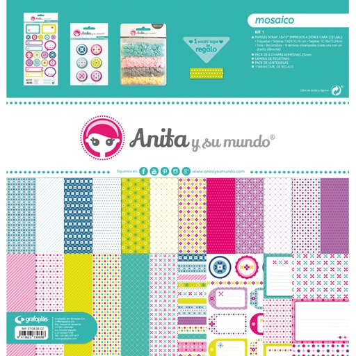 [GRA37080602] KIT SCRAP1 COLECCION MOSAICO 16