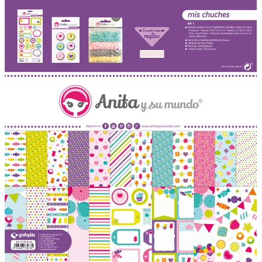 [GRA37080606] KIT SCRAP1 COLECCION MIS CHUCHES 16