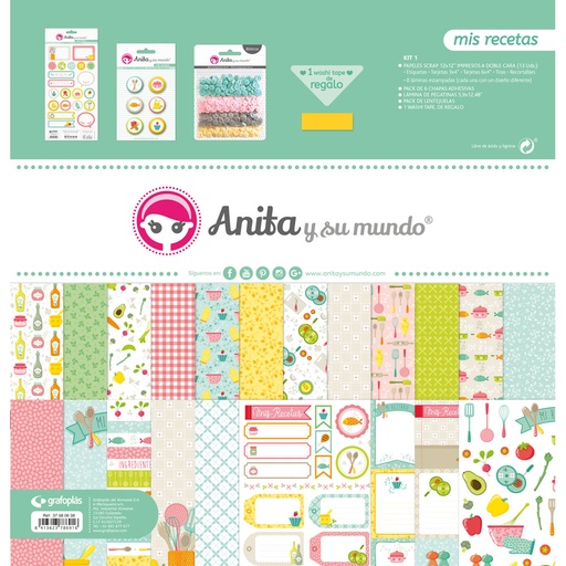 [GRA37080638] KIT SCRAP1 COLECCION MIS RECETAS