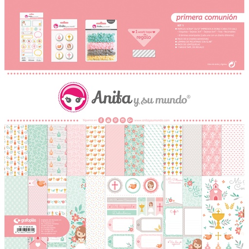 [GRA37080646] KIT SCRAP1 COLECCION COMUNION ELLA 20