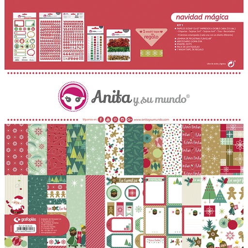 [GRA37080650] KIT SCRAP1 COLECCION NAVIDAD MAGICA
