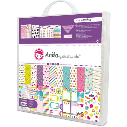 [GRA37080706] KIT SCRAP2 COLECCION MIS CHUCH.C/MALETIN