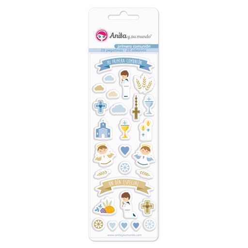 [GRA37081300] PACK 28 PEGATINAS C/RELIEVE COMUN. EL