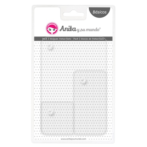 [GRA37110000] PACK3 BLOQUES C/GUIA METACRILATO TRANSP.